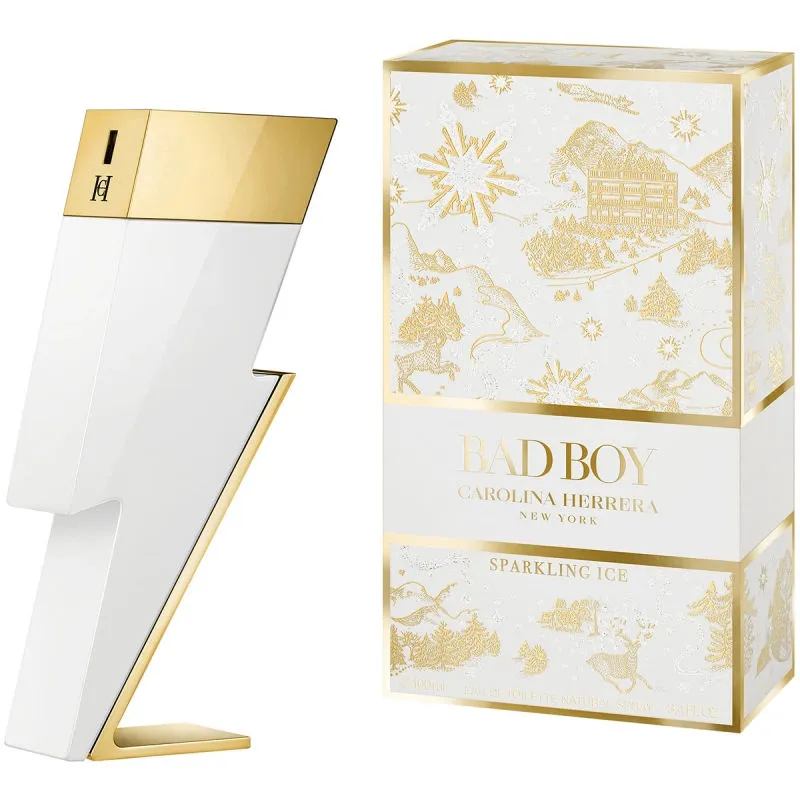 Carolina Herrera Bad Boy Sparkling Ice Eau De Toilette Spray Limited Edition 100ml